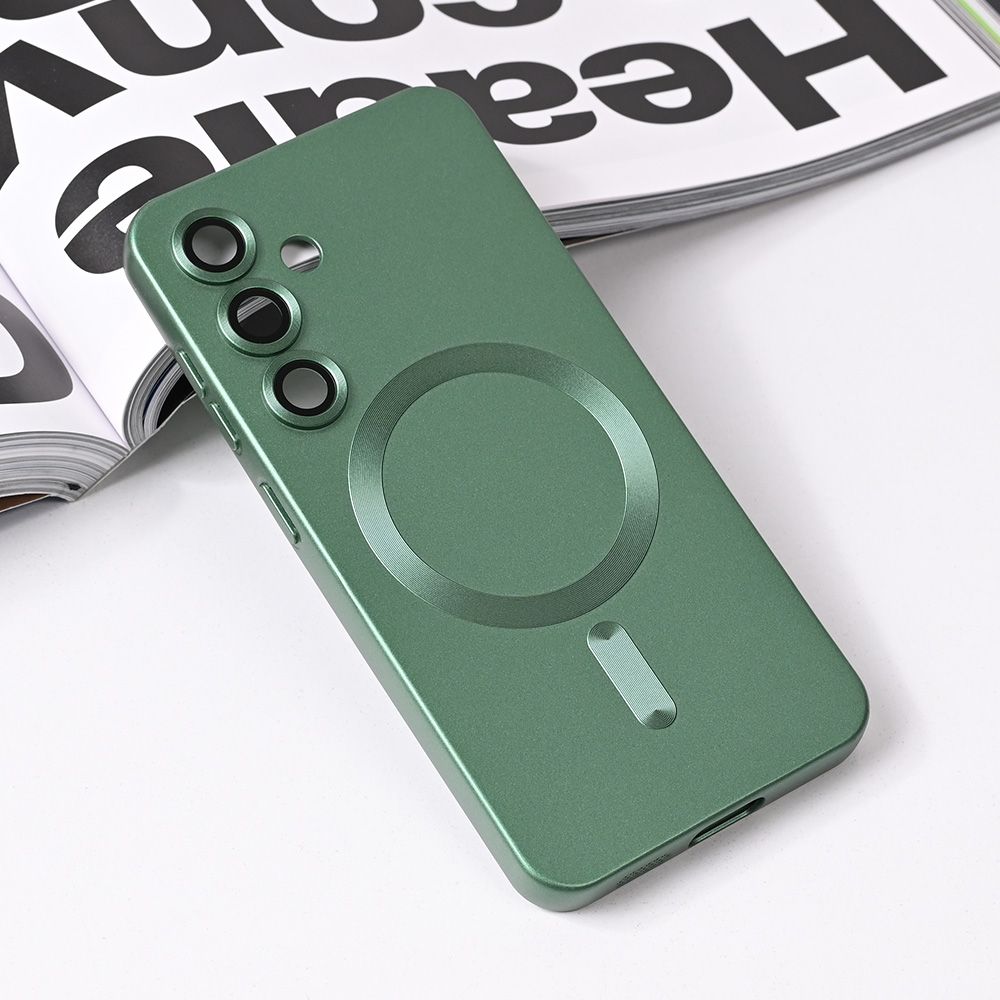 Maska za Samsung Galaxy S25 — Magsafe Chrome, zelena