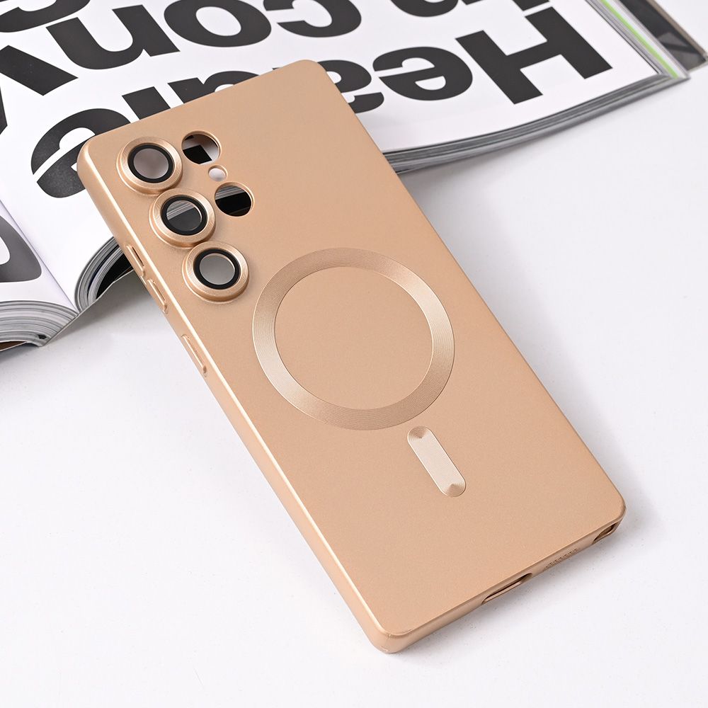 Maska za Samsung Galaxy S25 Ultra — Magsafe Chrome, zlatna