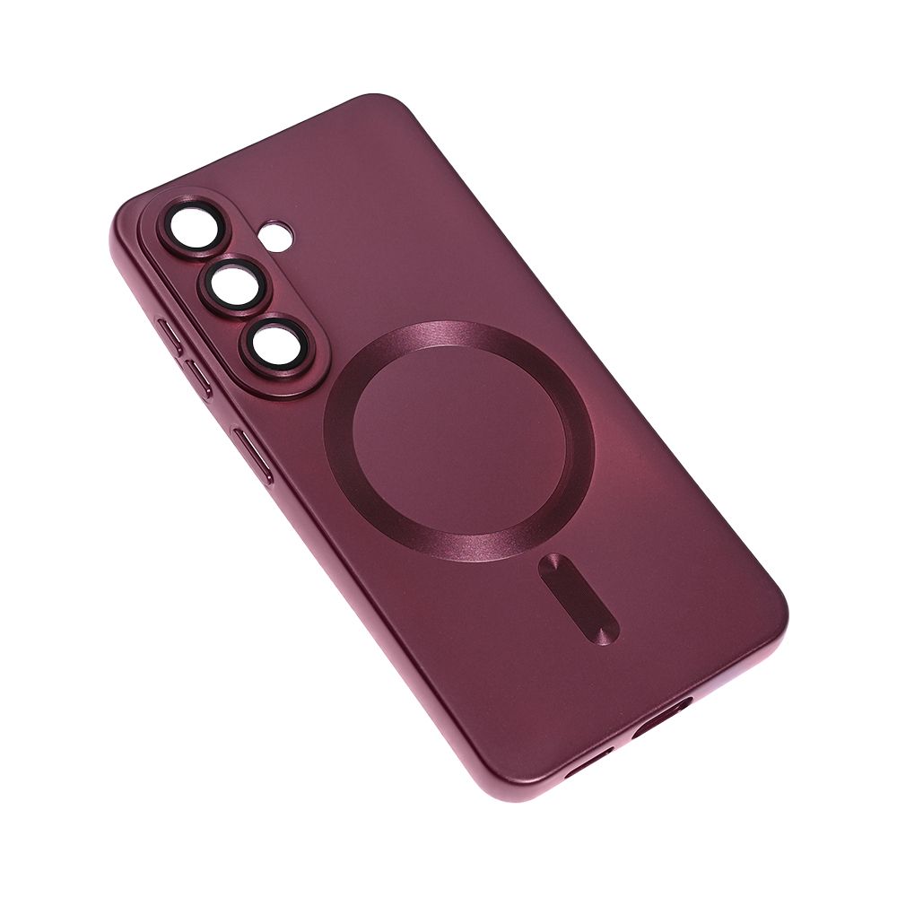 Maska za Samsung Galaxy S26 — Magsafe Chrome, bordo