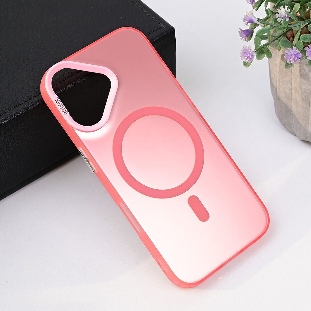 Maska za Apple iPhone 16 — Magsafe Clear, roze