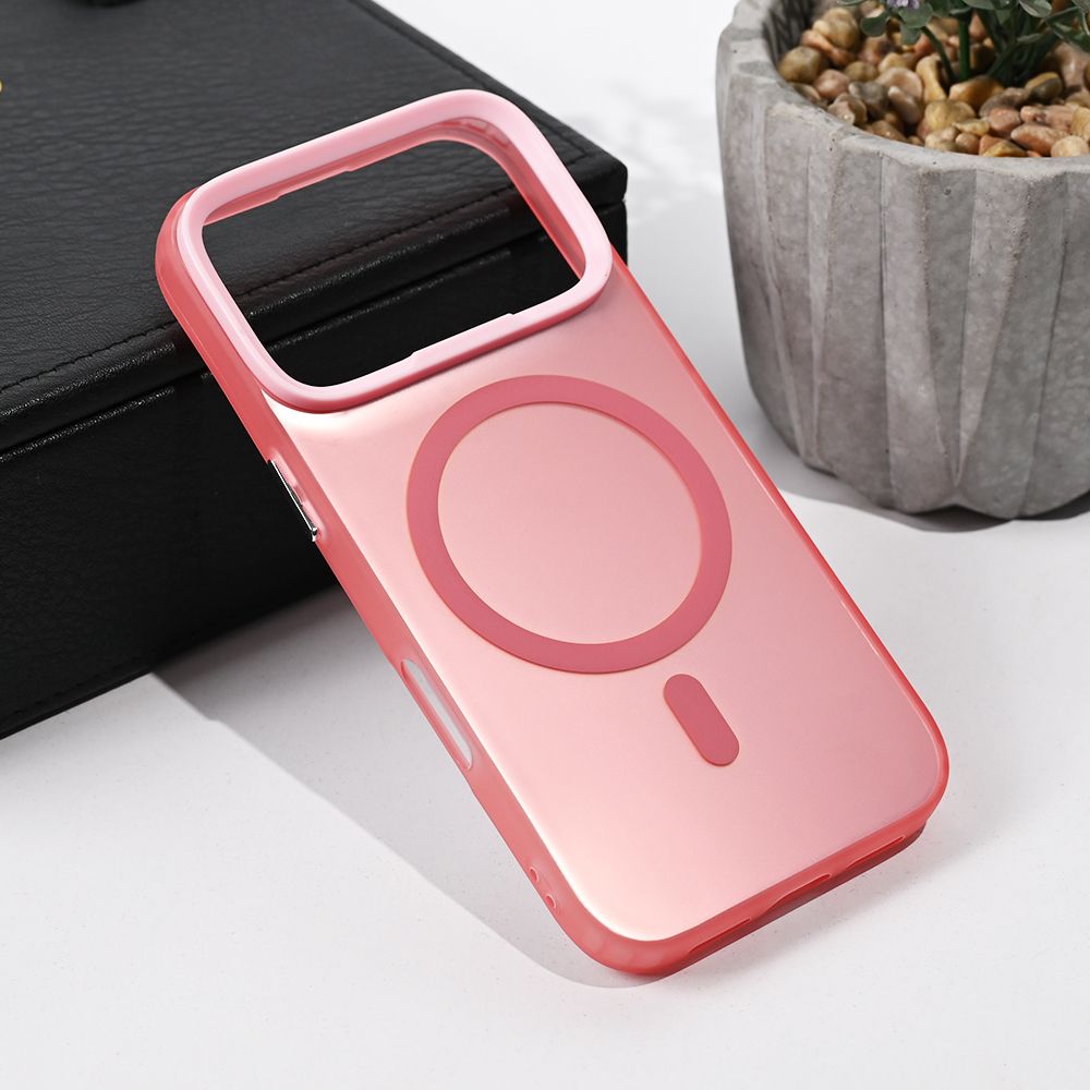 Maska za Apple iPhone 17 Pro — Magsafe Clear, roze