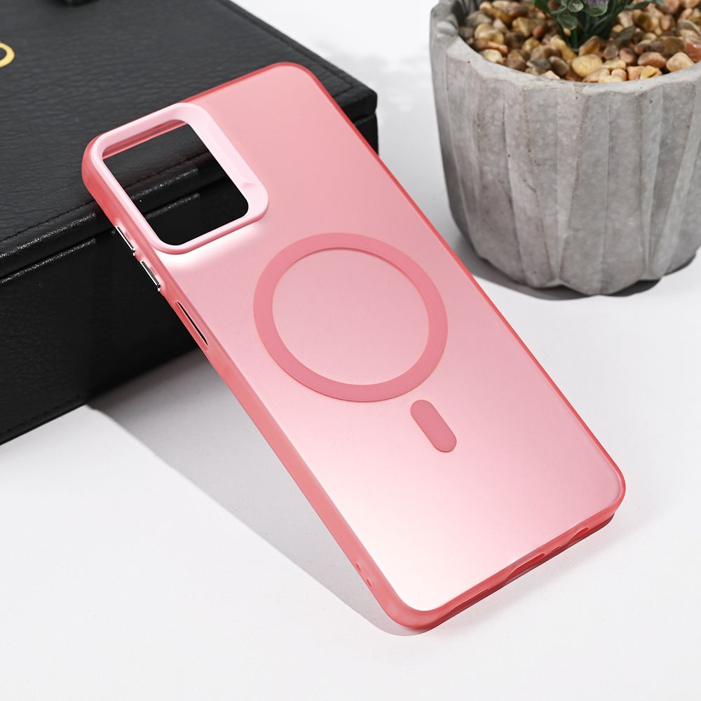 Maska za Samsung Galaxy A07 — Magsafe Clear, roze