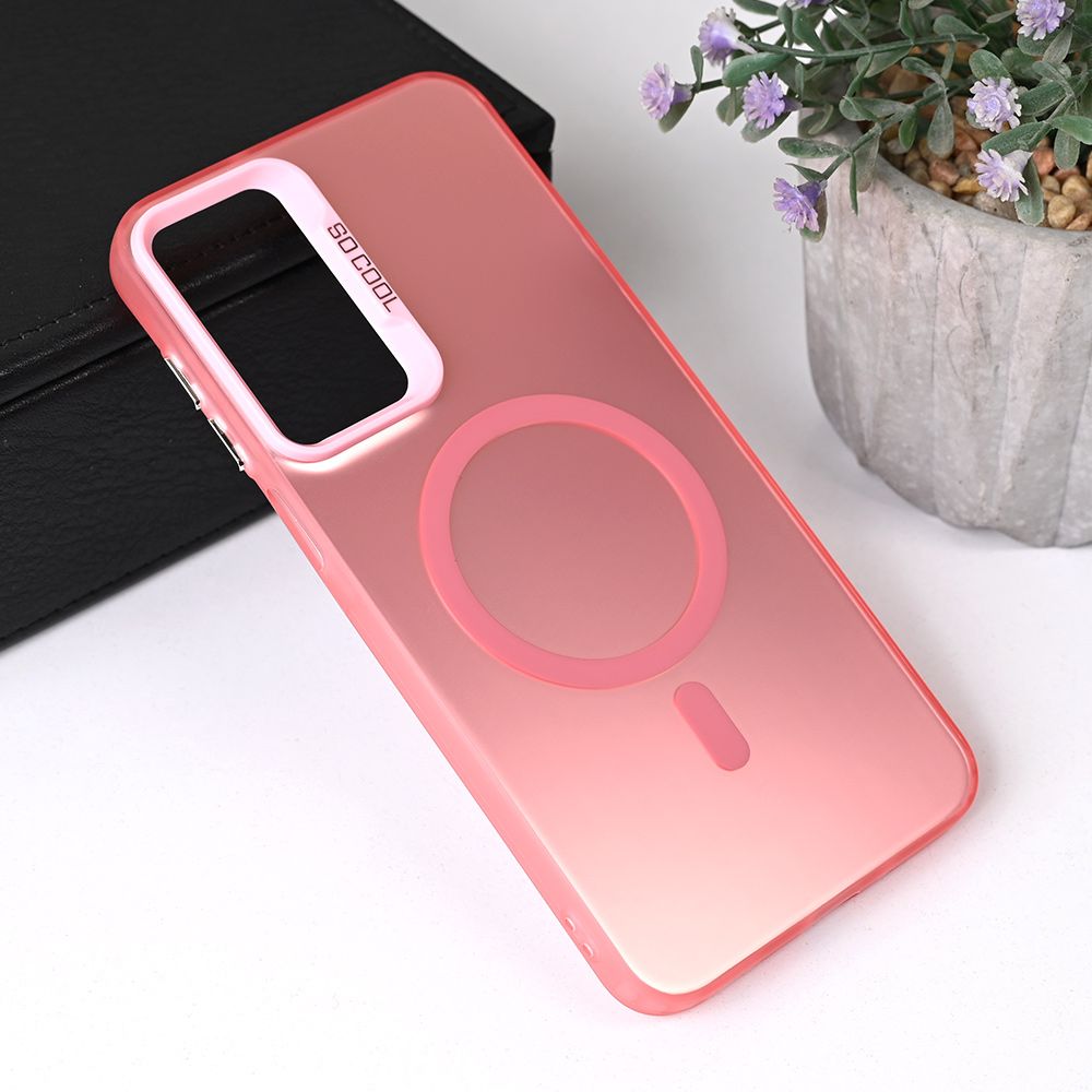 Maska za Samsung Galaxy A16 5G — Magsafe Clear, roze