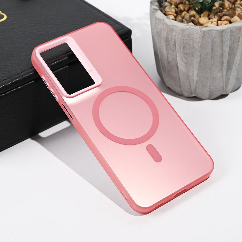 Maska za Samsung Galaxy A17 4G — Magsafe Clear, roze