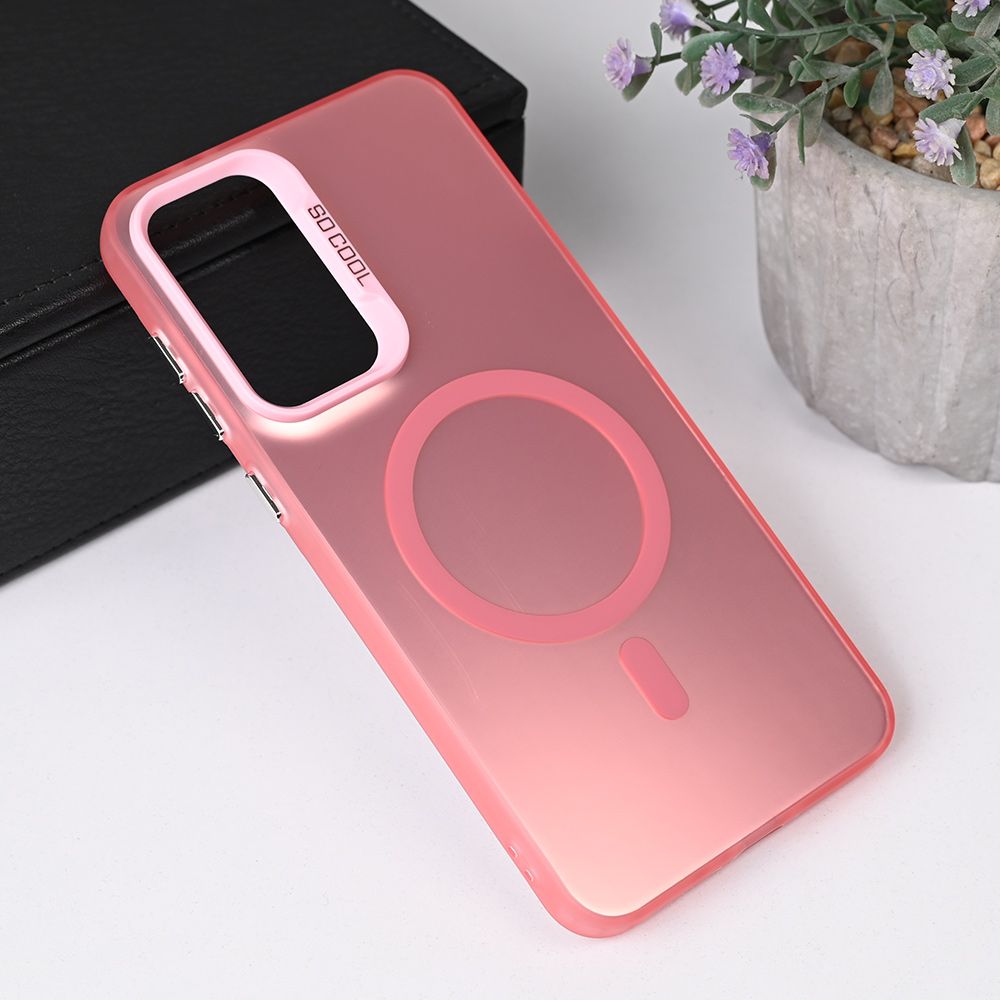 Maska za Samsung Galaxy A36 5G — Magsafe Clear, roze