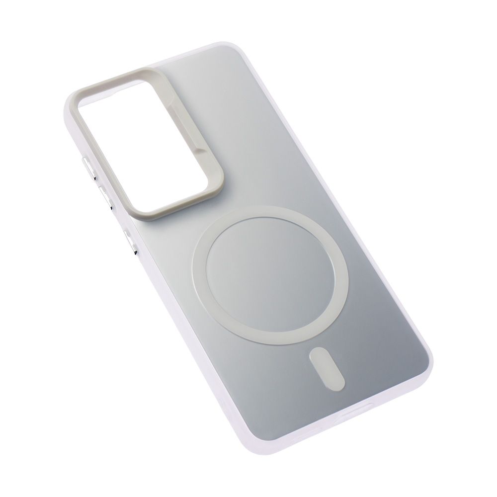 Maska za Samsung Galaxy S26 — Magsafe Clear, srebrna