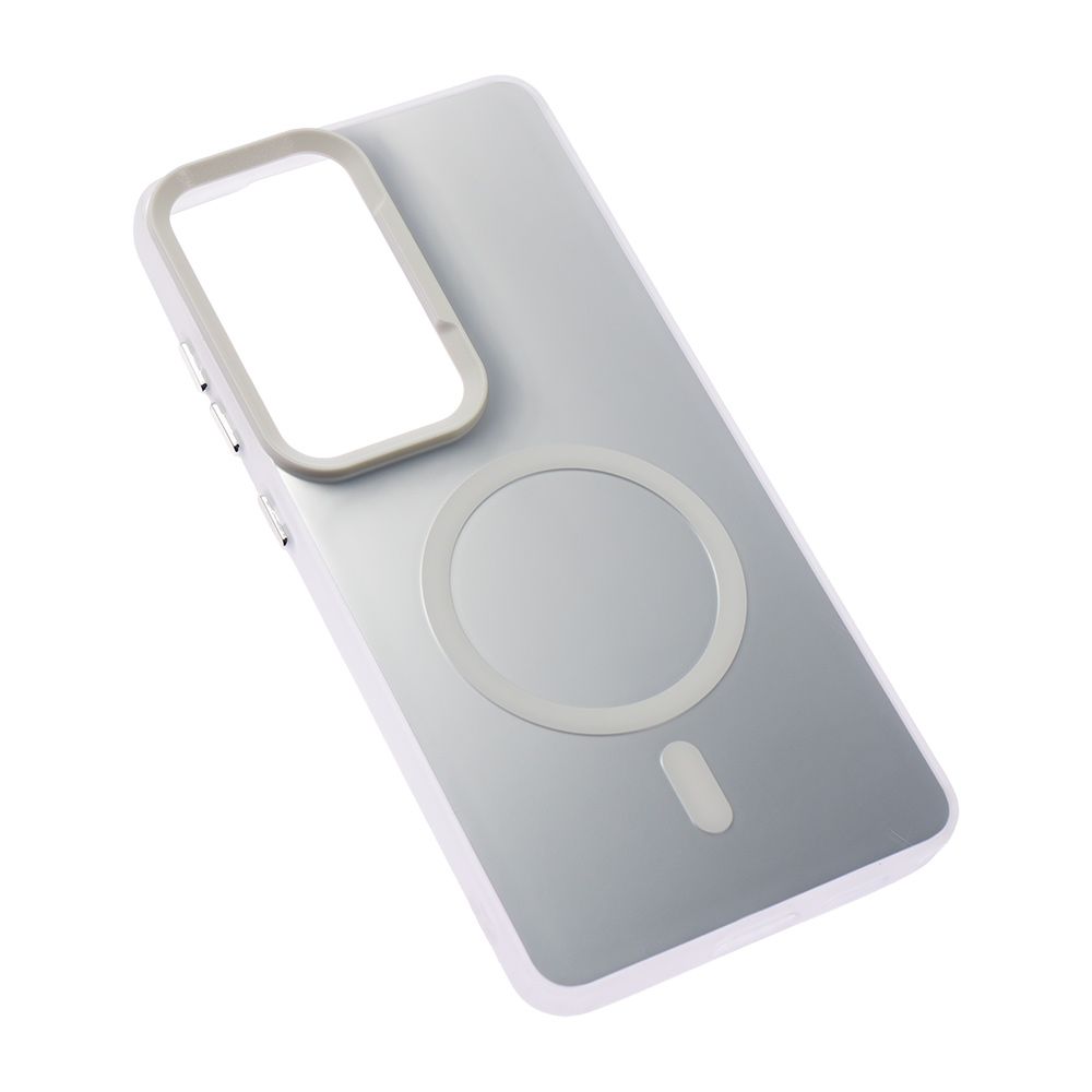 Maska za Samsung Galaxy S26 Ultra — Magsafe Clear, srebrna