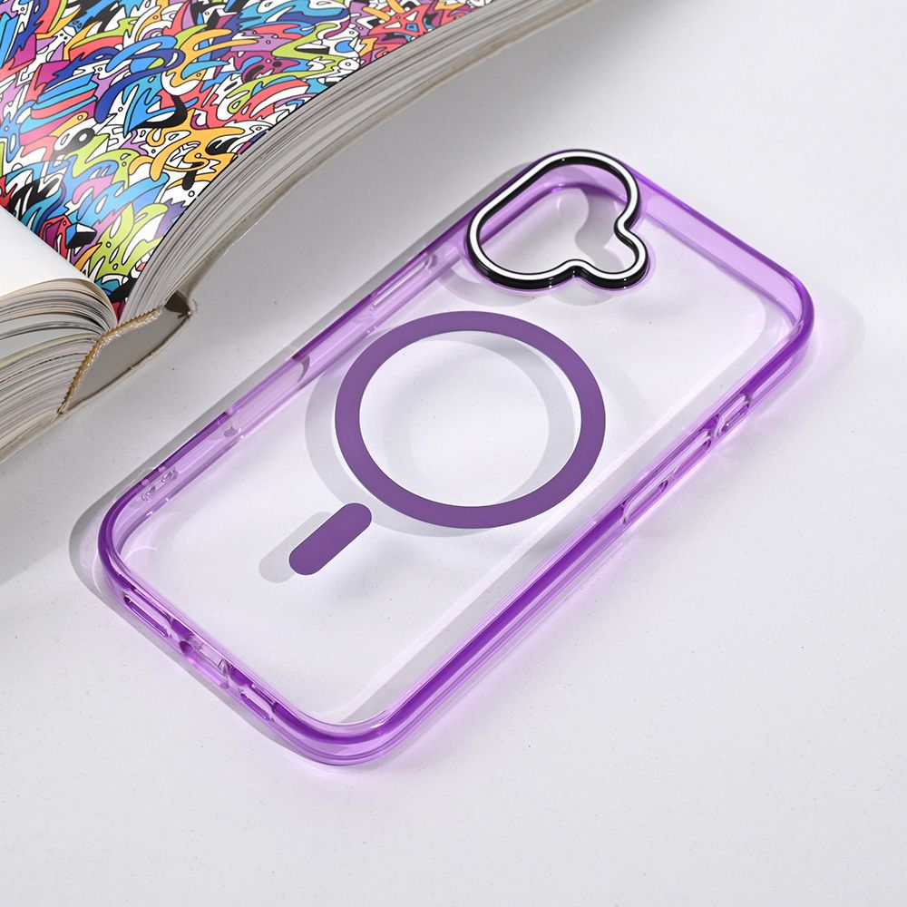 Maska za Apple iPhone 16 — Magsafe Color Pop, ljubicasta