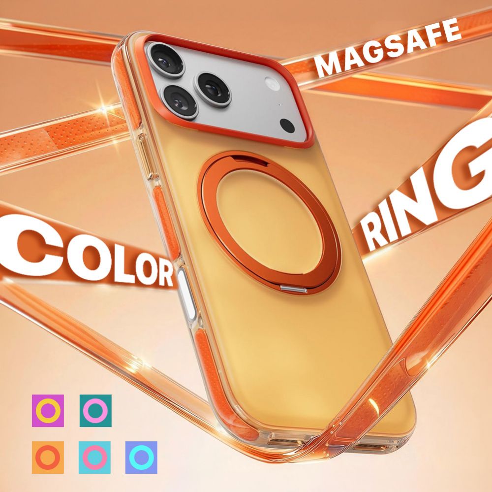Maska za Apple iPhone 13 — Magsafe Color Ring, ljubicasta