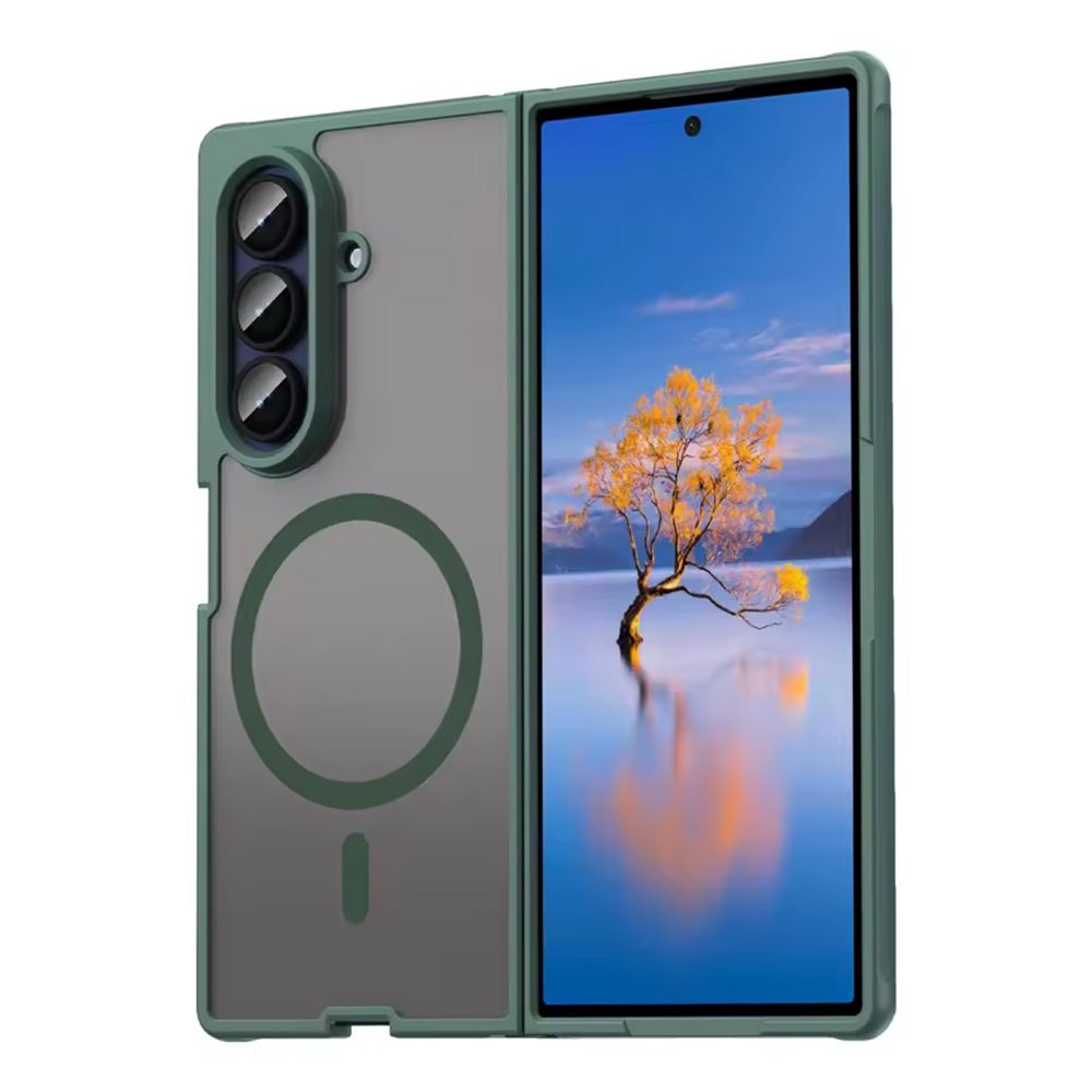 Maska za Samsung Galaxy Z Fold 7 — Magsafe, tamno zelena