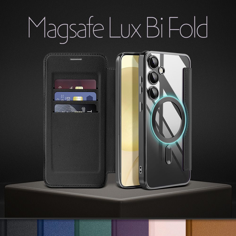 Maska za Samsung Galaxy S24 — Magsafe Lux Bi Fold, crna