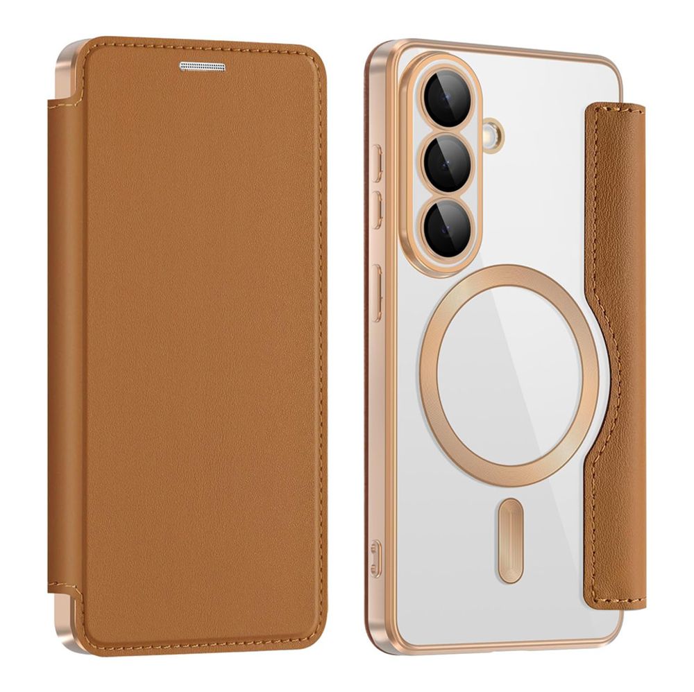 Maska za Samsung Galaxy S26 — Magsafe Lux Bi Fold, braon