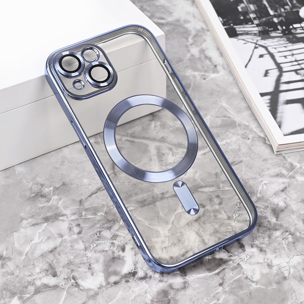 Maska za Apple iPhone 15 — Magsafe Lux, svetlo plava
