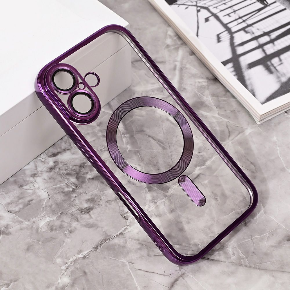 Maska za Apple iPhone 16 — Magsafe Lux, ljubicasta