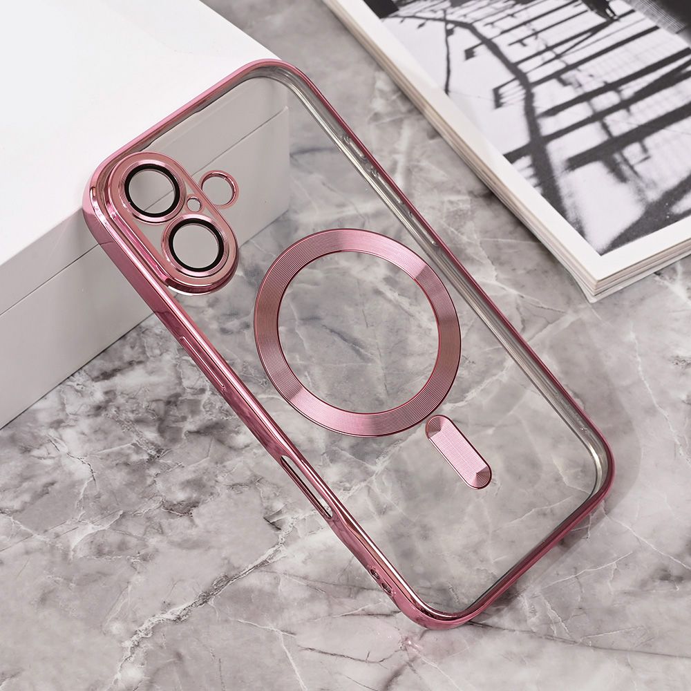 Maska za Apple iPhone 16 — Magsafe Lux, roze