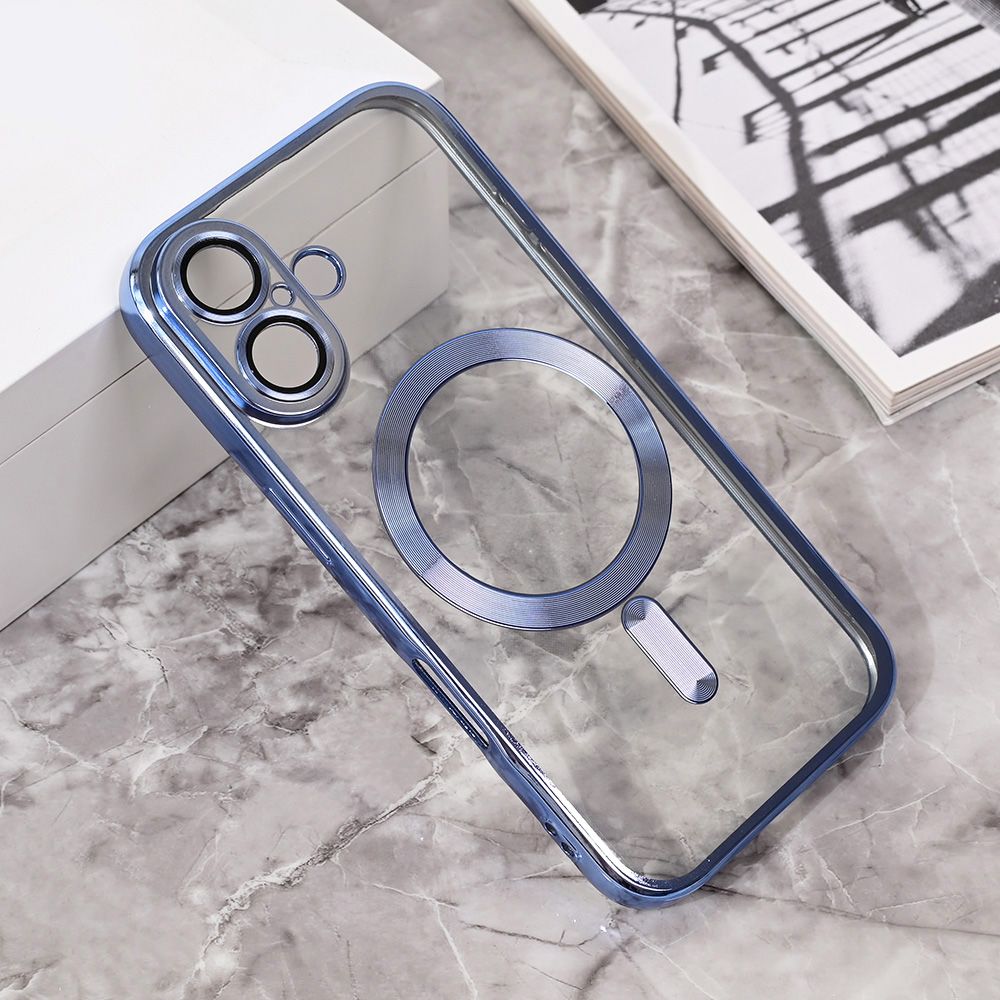 Maska za Apple iPhone 16 — Magsafe Lux, svetlo plava