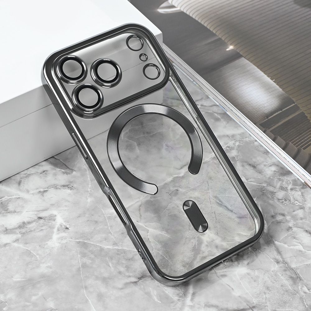 Maska za Apple iPhone 17 Pro — Magsafe Lux, siva