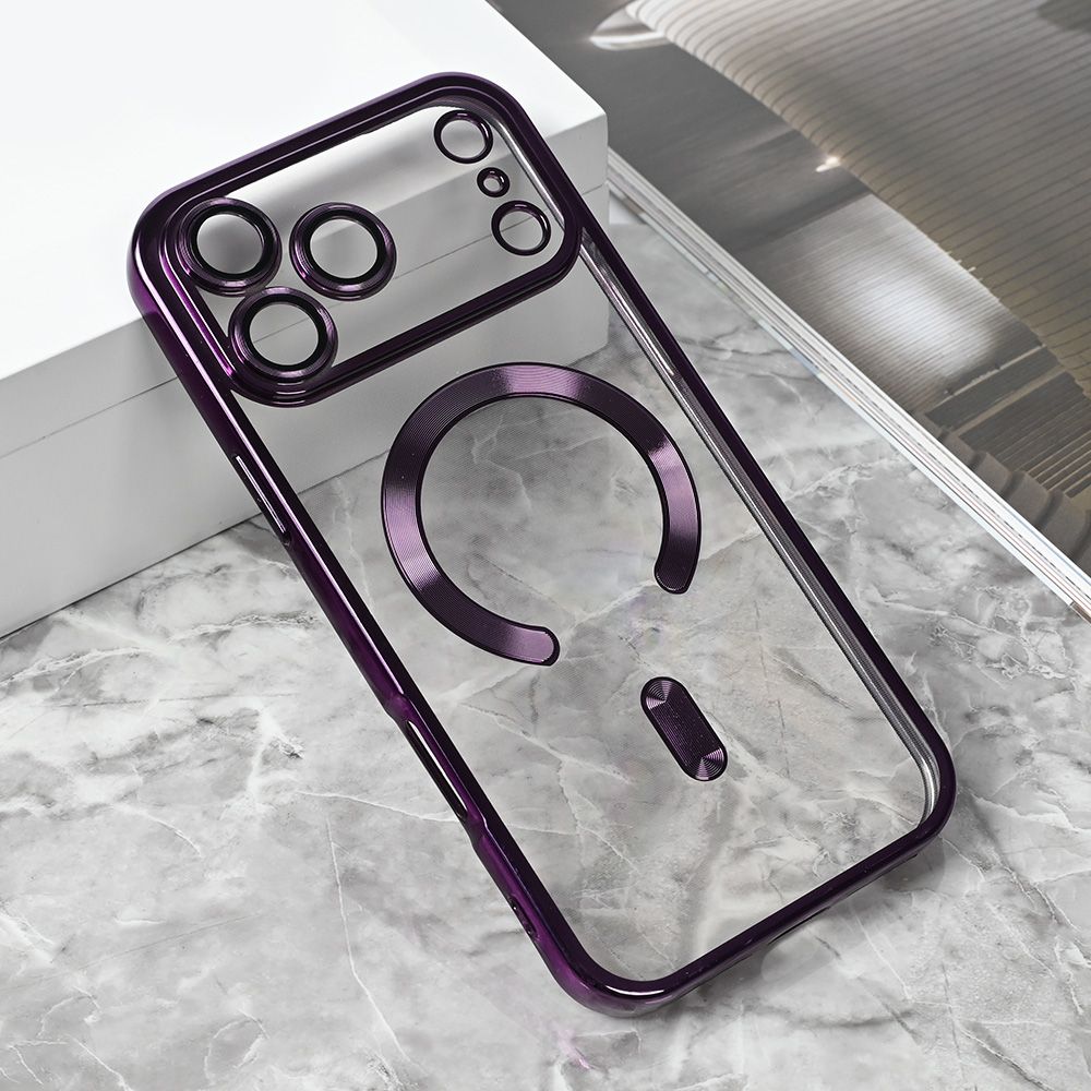 Maska za Apple iPhone 17 Pro Max — Magsafe Lux, ljubicasta
