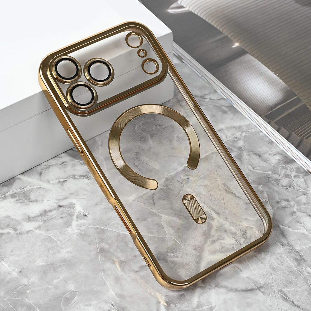Maska za Apple iPhone 17 Pro Max — Magsafe Lux, zlatna