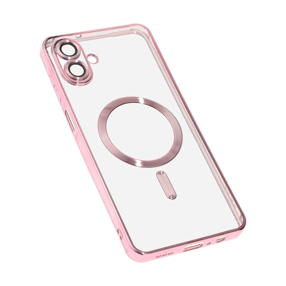Maska za Samsung Galaxy A08 — Magsafe Lux, roze
