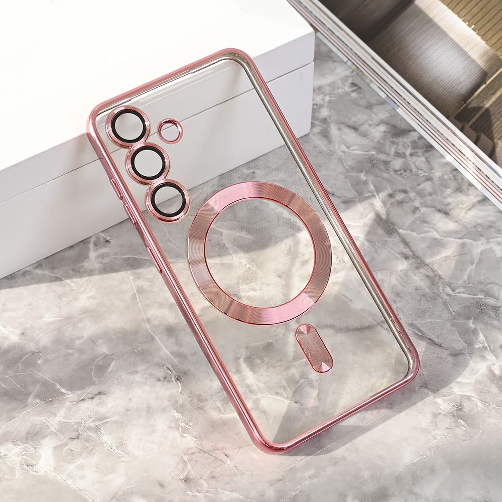 Maska za Samsung Galaxy S25 — Magsafe Lux, roze