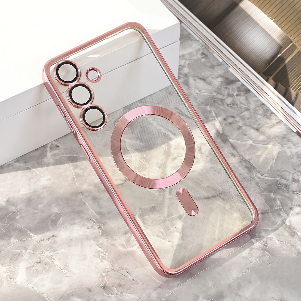 Maska za Samsung Galaxy S25 Plus — Magsafe Lux, roze