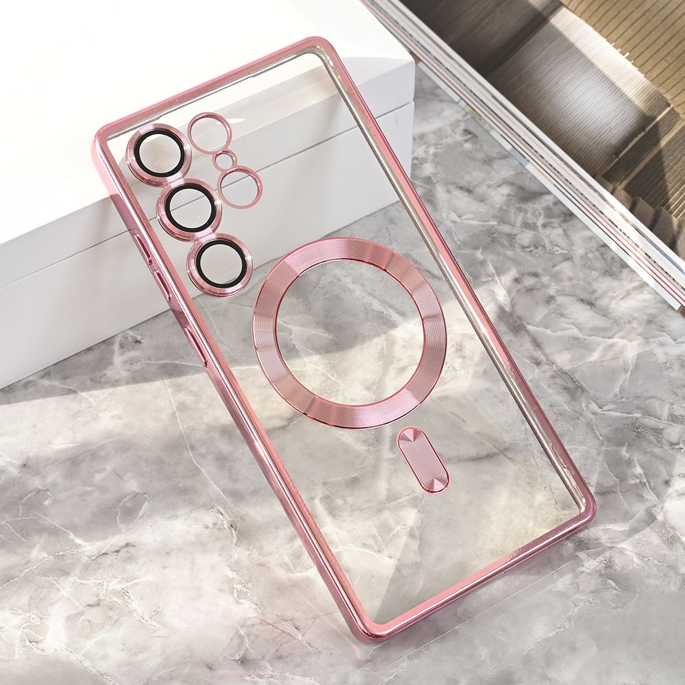 Maska za Samsung Galaxy S25 Ultra — Magsafe Lux, roze
