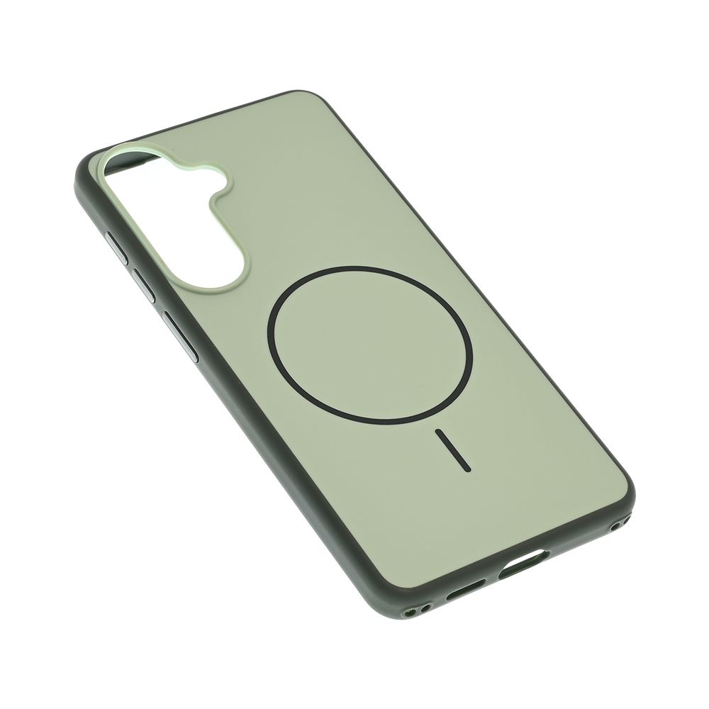 Maska za Samsung Galaxy S26 Plus — Magsafe Matte Line, zelena