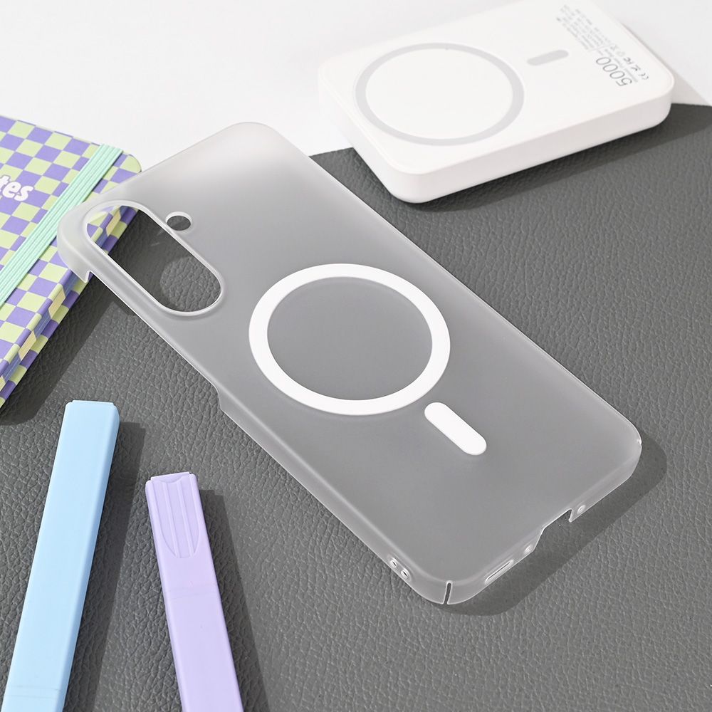Maska za Samsung Galaxy A36 5G — Magsafe Matte PC, bela