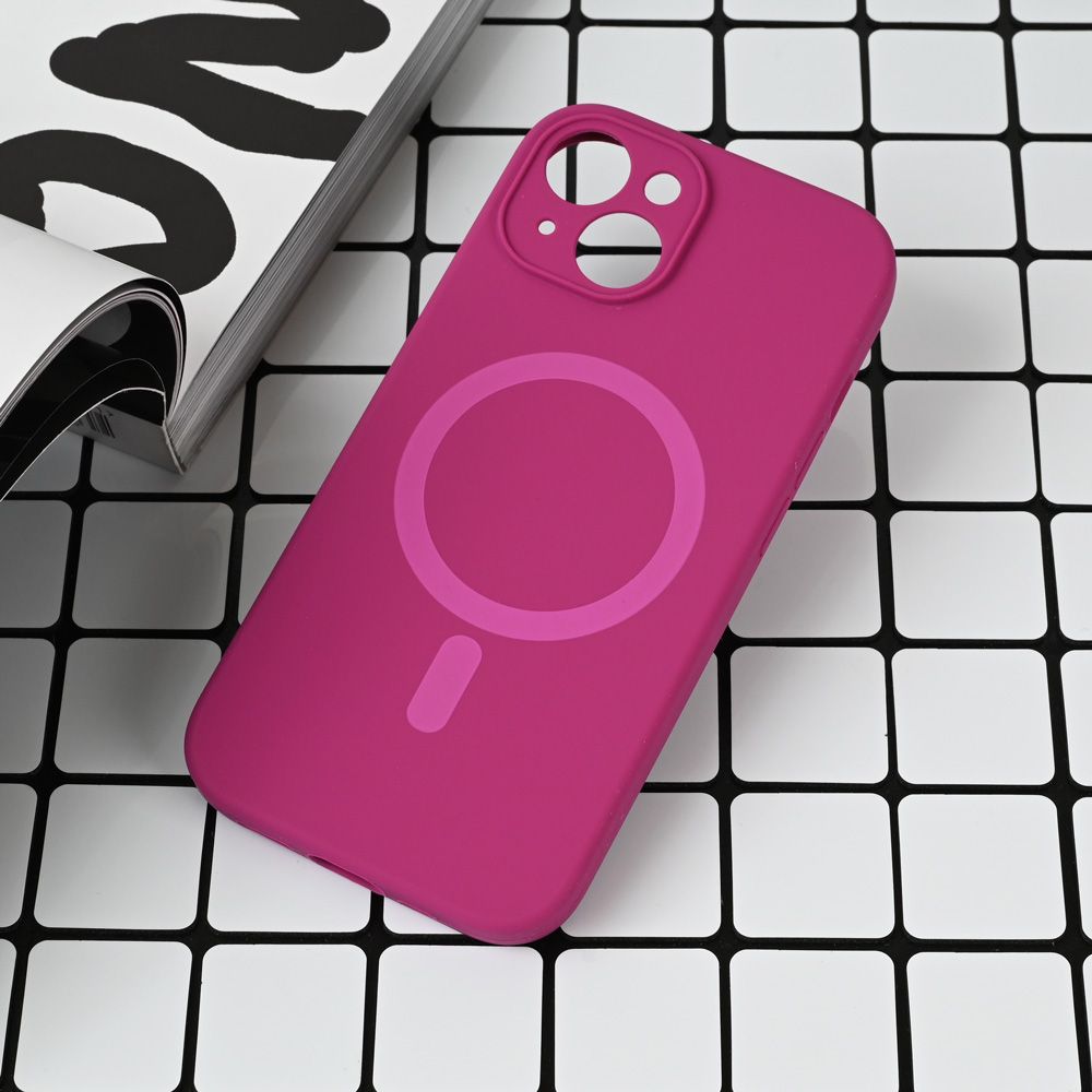 Maska za Apple iPhone 13 — Magsafe Pure color, tamno pink