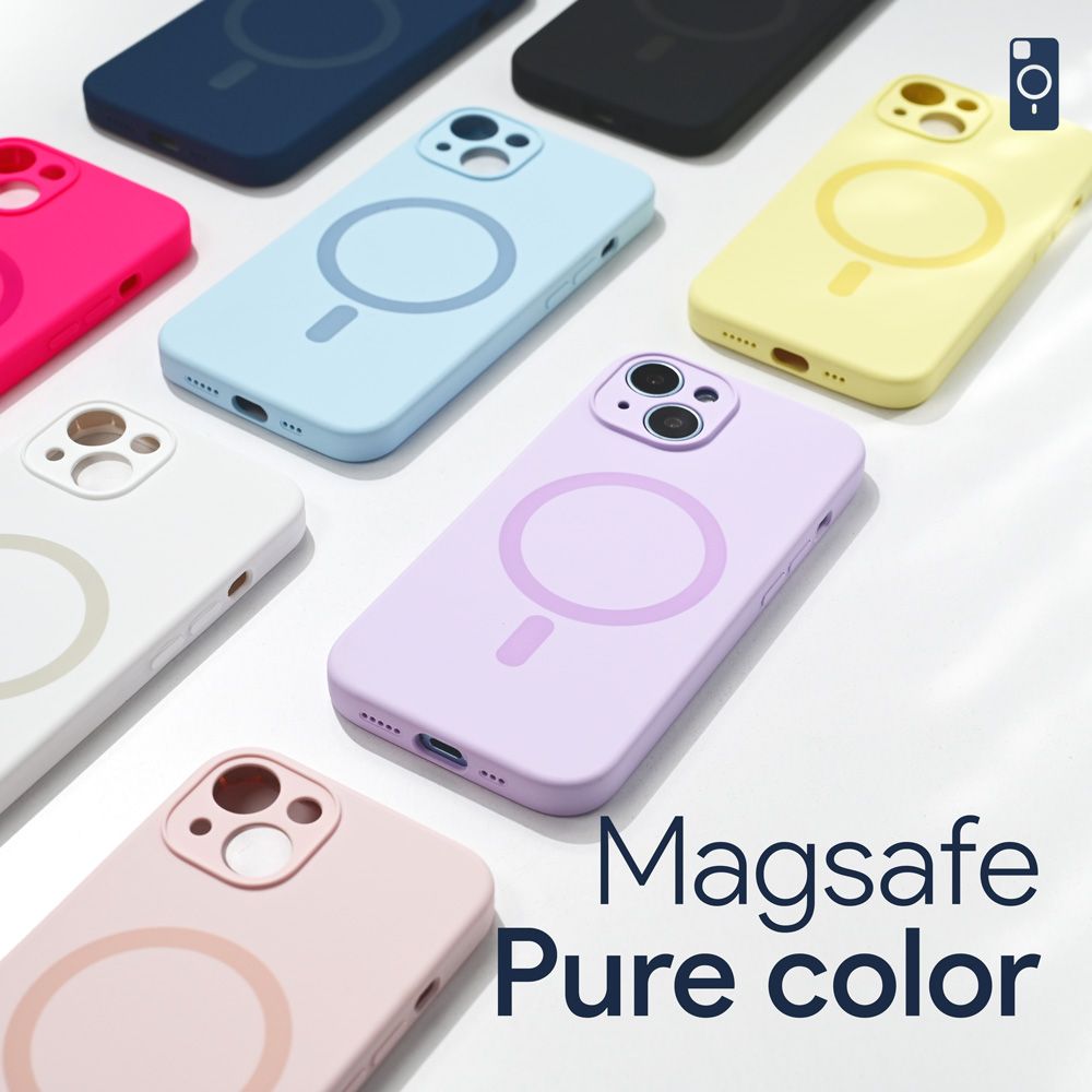 Maska za Apple iPhone 14 Pro — Magsafe Pure color, crna