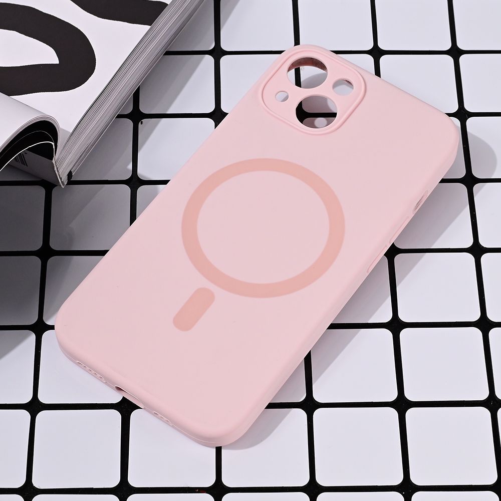 Maska za Apple iPhone 15 — Magsafe Pure color, roze
