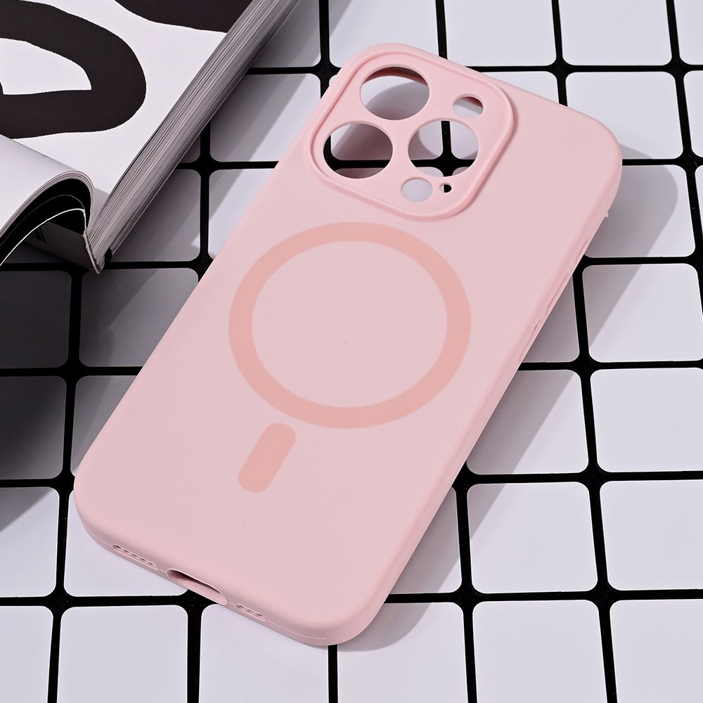 Maska za Apple iPhone 15 Pro — Magsafe Pure color, roze