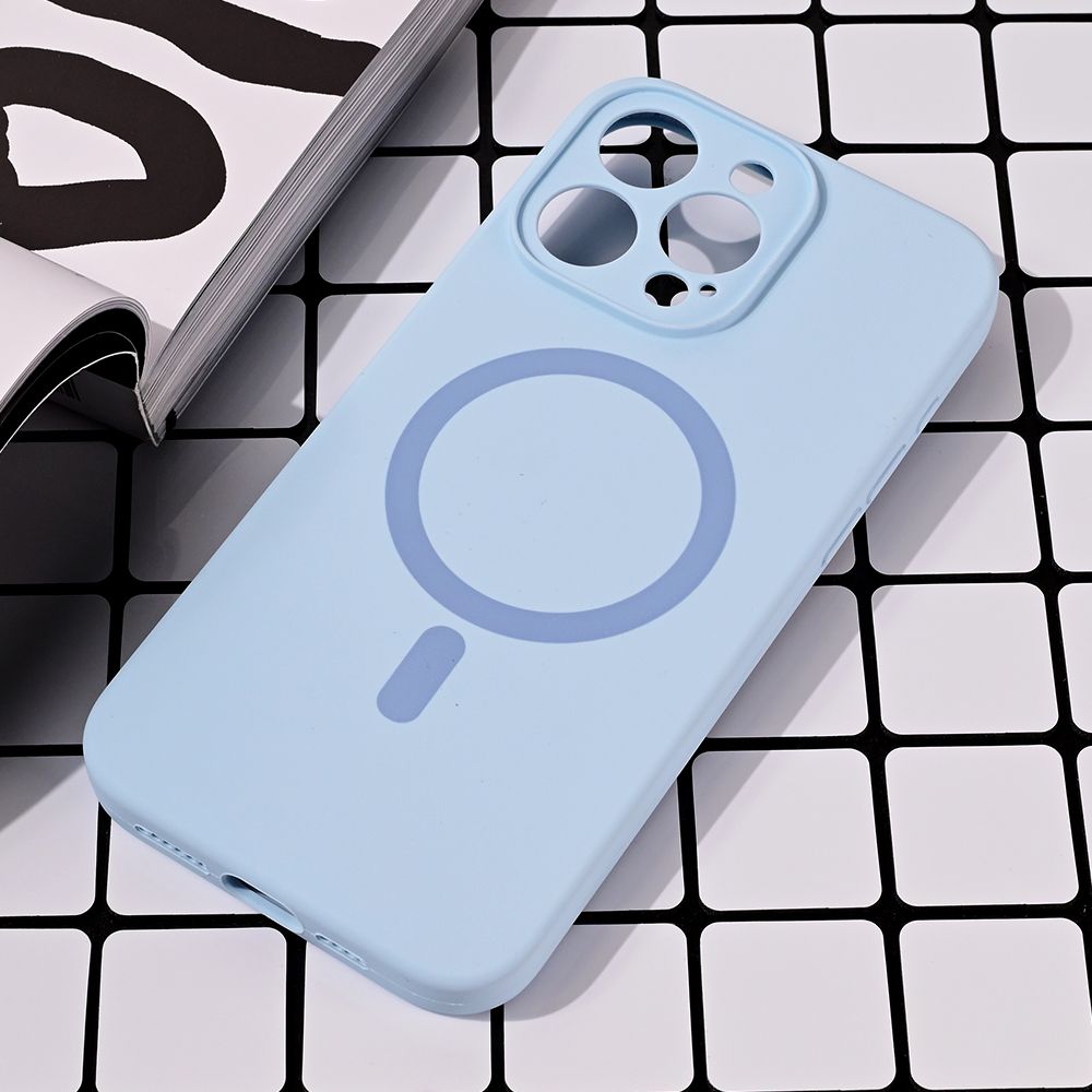 Maska za Apple iPhone 15 Pro Max — Magsafe Pure color, svetlo plava