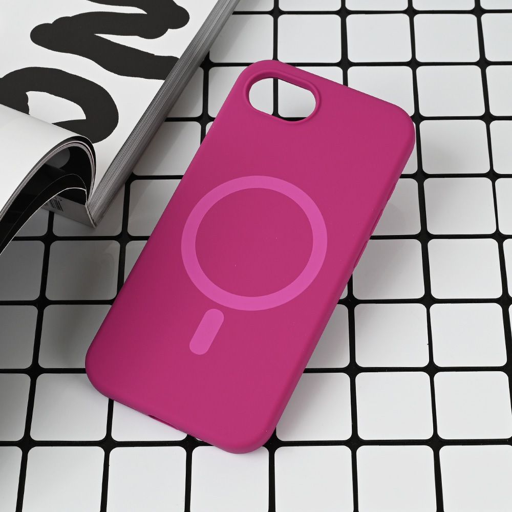 Maska za Apple iPhone 16e — Magsafe Pure color, tamno pink
