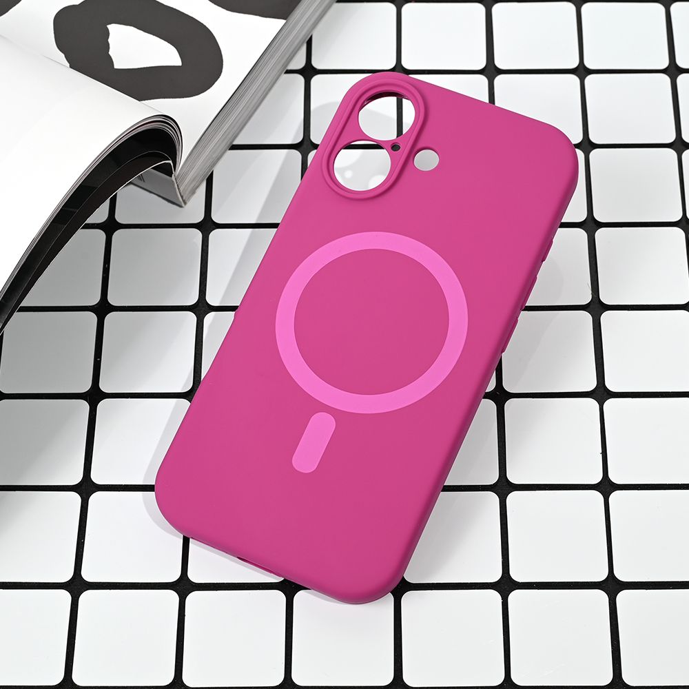 Maska za Apple iPhone 17 — Magsafe Pure color, tamno pink