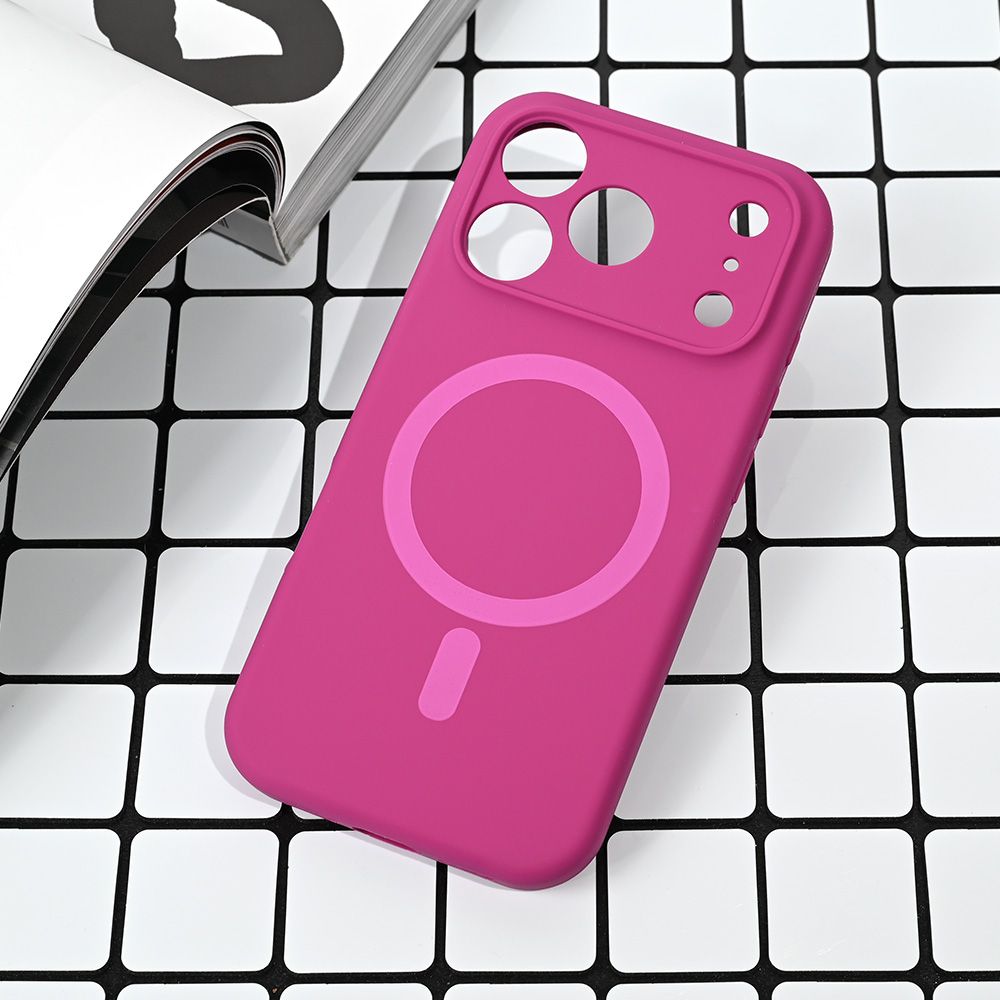Maska za Apple iPhone 17 Pro — Magsafe Pure color, tamno pink