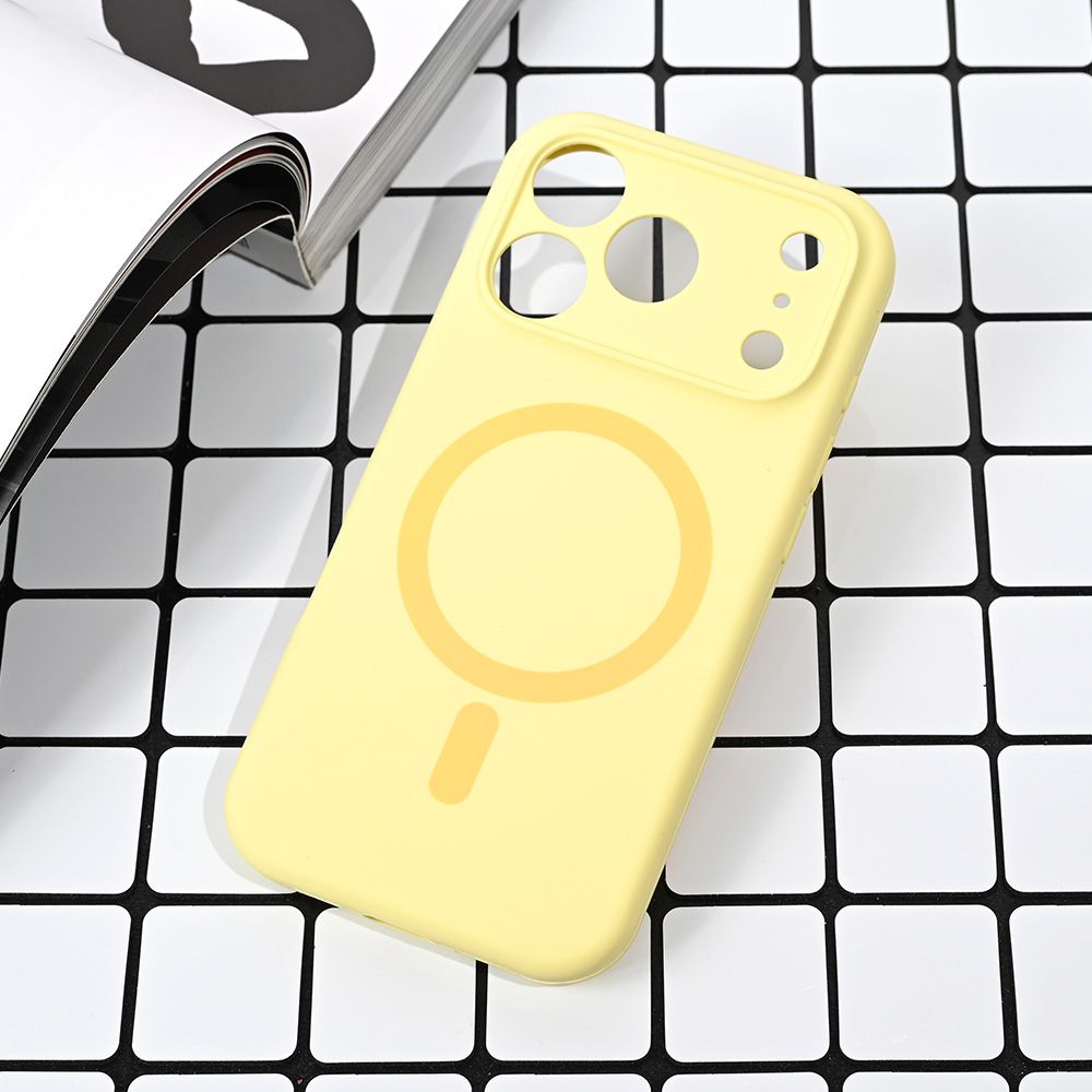 Maska za Apple iPhone 17 Pro — Magsafe Pure color, zuta