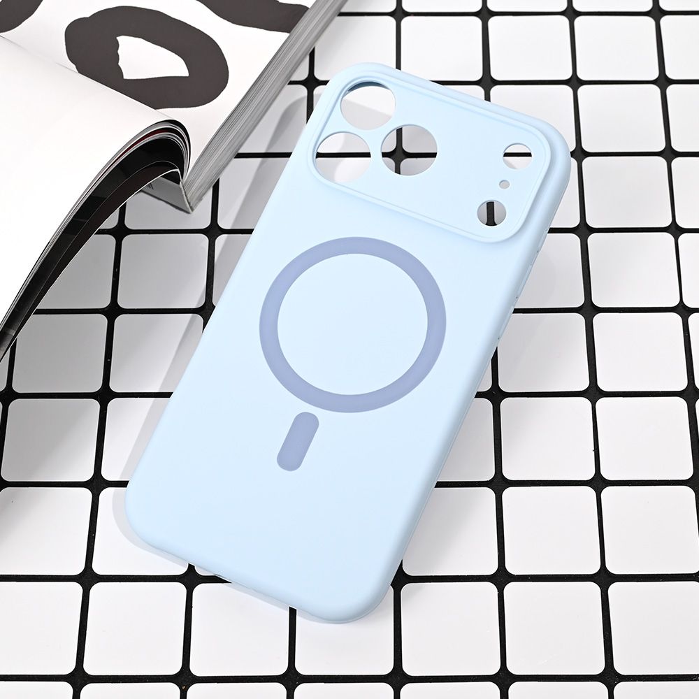 Maska za Apple iPhone 17 Pro Max — Magsafe Pure color, svetlo plava