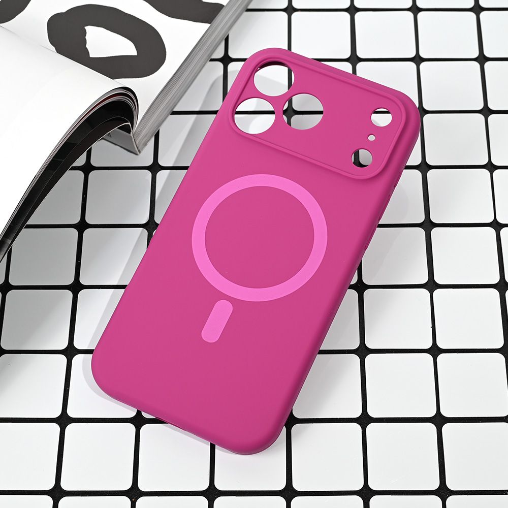 Maska za Apple iPhone 17 Pro Max — Magsafe Pure color, tamno pink