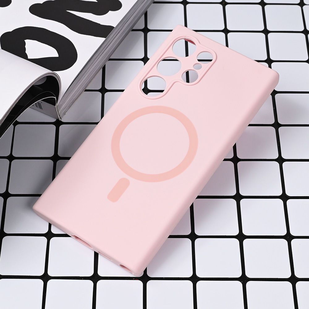 Maska za Samsung Galaxy S24 Ultra — Magsafe Pure color, roze