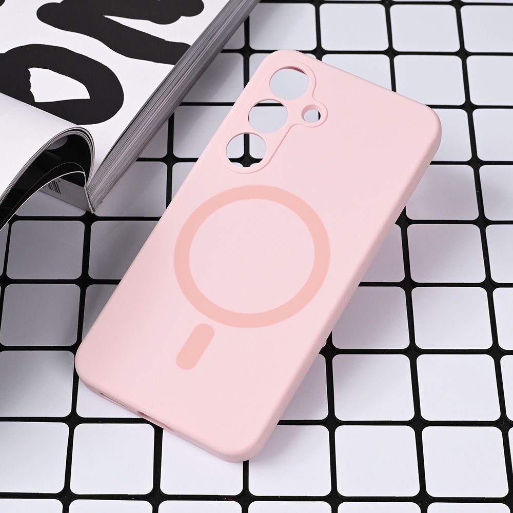 Maska za Samsung Galaxy S25 — Magsafe Pure color, roze