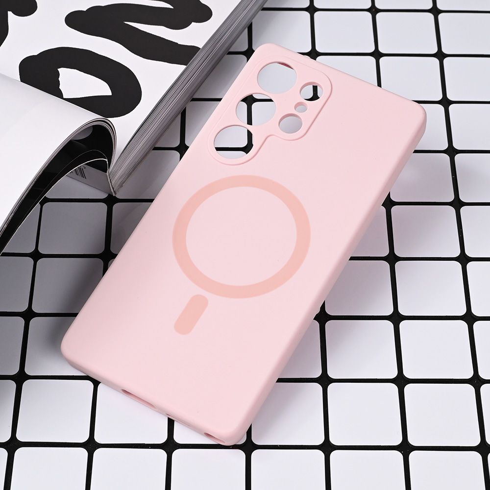 Maska za Samsung Galaxy S25 Ultra — Magsafe Pure color, roze