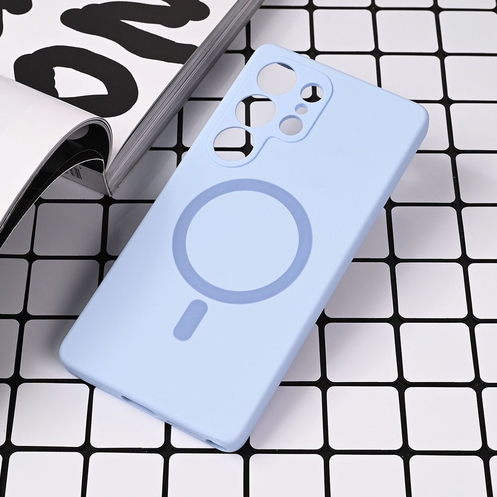 Maska za Samsung Galaxy S25 Ultra — Magsafe Pure color, svetlo plava