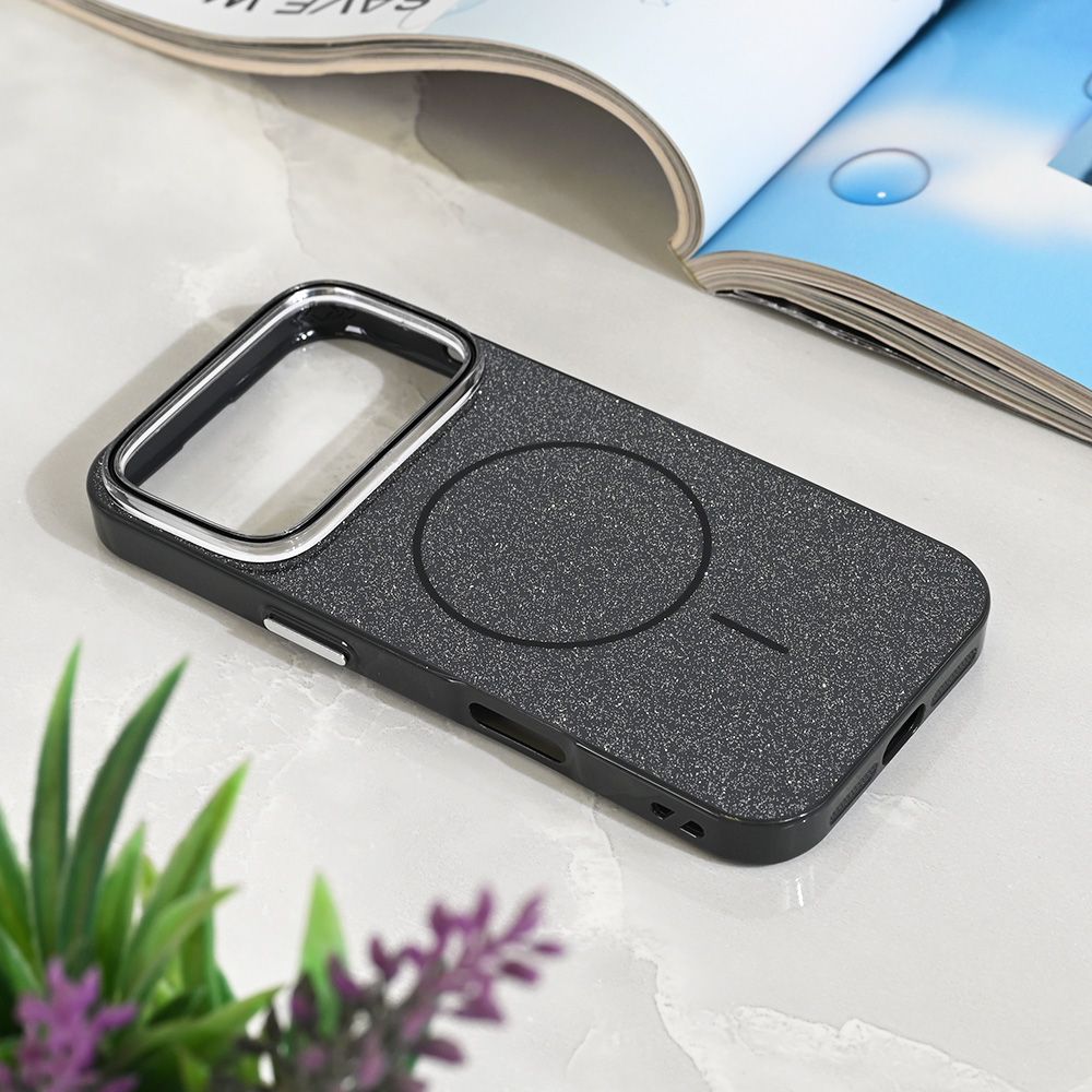 Maska za Apple iPhone 17 Pro — Magsafe Sparkle Dust, crna