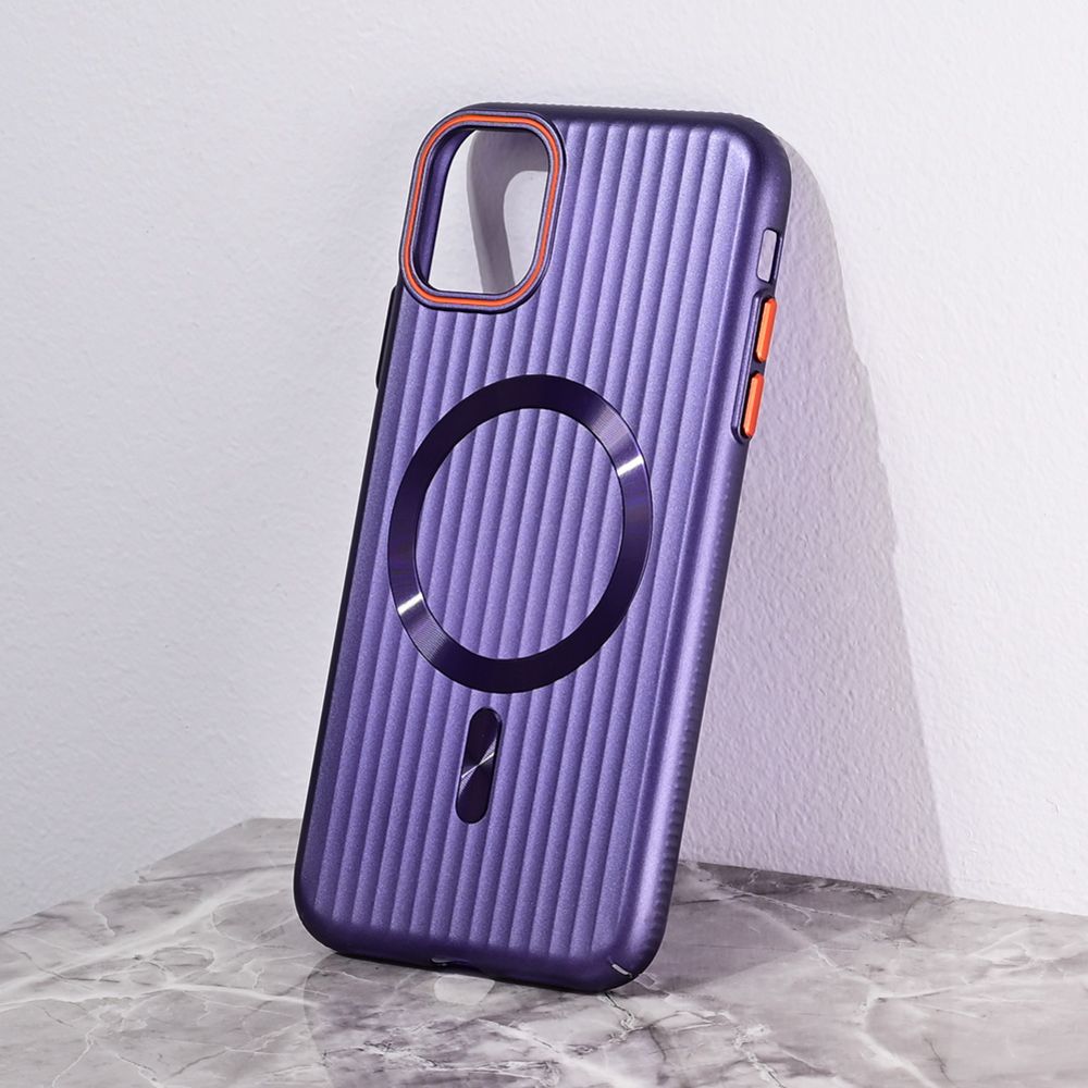 Maska za Apple iPhone 11 — Magsafe Stripe, ljubicasta