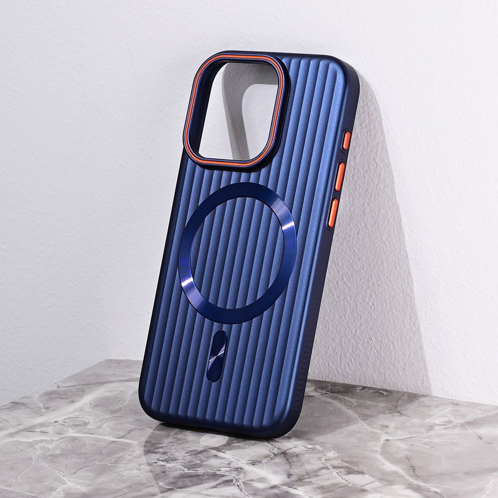 Maska za Apple iPhone 15 Pro — Magsafe Stripe, plava