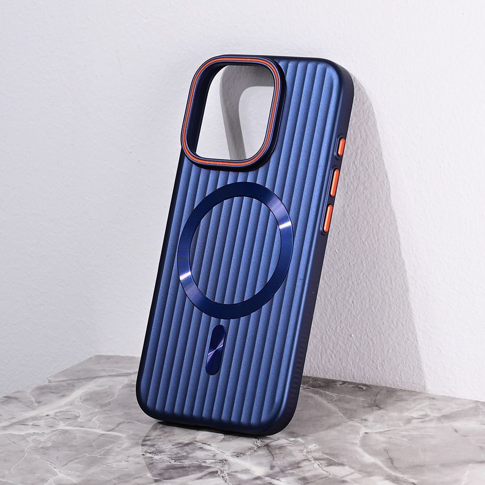 Maska za Apple iPhone 16 Pro — Magsafe Stripe, plava