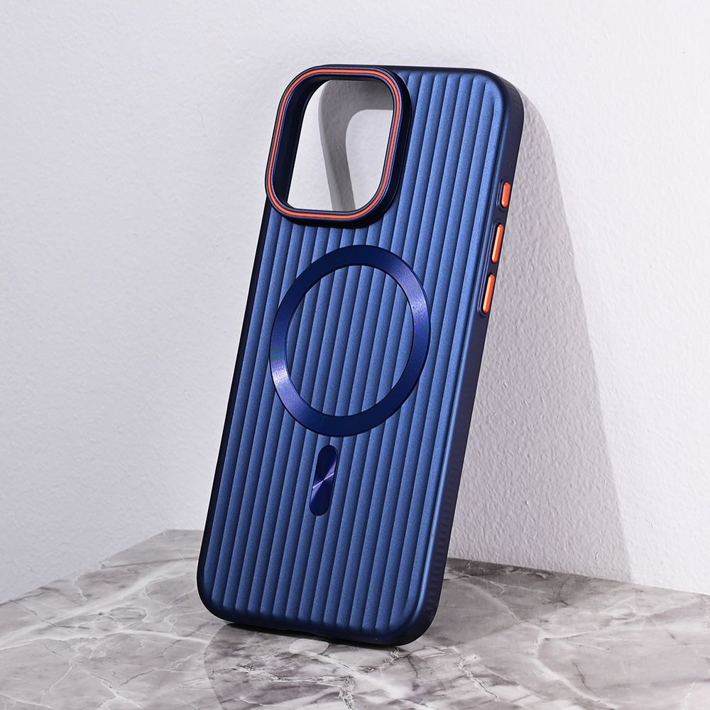 Maska za Apple iPhone 16 Pro Max — Magsafe Stripe, plava