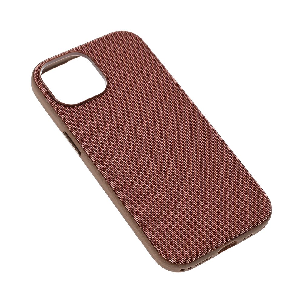 Maska za Apple iPhone 15 — Magsafe TechWoven, braon